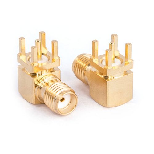 SMA гнездо на плату прямой угол (S-037-TGG) (SMA-F) SMA гнездо на плату прямой угол (S-037-TGG) (SMA-F)