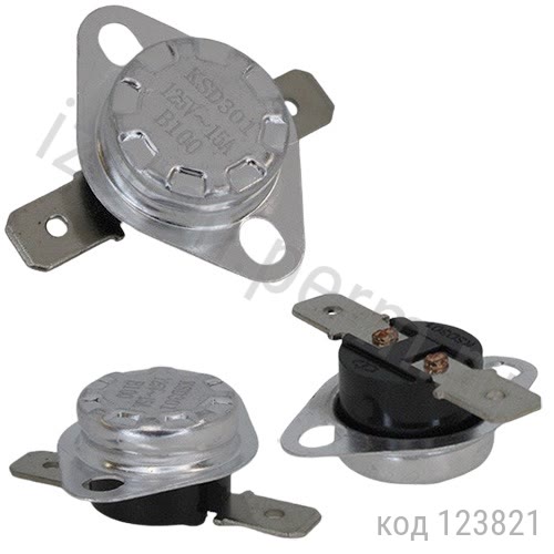 KSD301-A-100BF1-B-15A_100�C, NC, 10A, 250� / 15�, 125� 