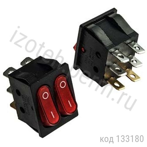 KCD4-2101N-C3-R/6P (KCD3) Выключатель сдвоенный KCD4-2101N-C3-R/6P (KCD3) Выключатель сдвоенный