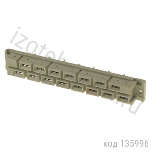 DIN 41612 15 pin (м), 2 ряда (DIN41612 H-15F) DIN 41612 15 pin (м), 2 ряда (DIN41612 H-15F)