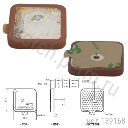ANT-GPS/GLONASS-A25-AMT02 