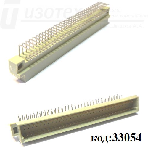 DIN 41612 64 pin (п) прямой угол 3 ряда (AC) (DIN 3х32 64MR) (D32-64MR1D-L), шаг 2,54 мм DIN 41612 64 pin (п) прямой угол 3 ряда (AC) (DIN 3х32 64MR) (D32-64MR1D-L), шаг 2,54 мм