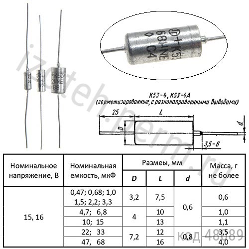 К53-4-16В-68 мкф-30% К53-4-16В-68 мкф-30%