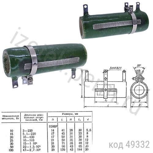 ПЭВР-50-470 ОМ-5% ПЭВР-50-470 ОМ-5%