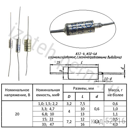 К53-4-20В-0,22 мкф-30% К53-4-20В-0,22 мкф-30%