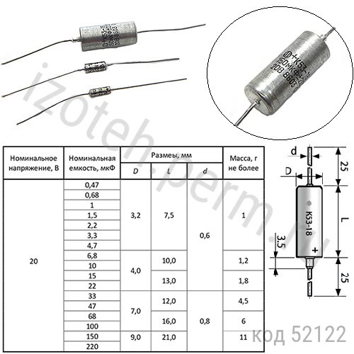 К53-18-20В-15 мкф-10% К53-18-20В-15 мкф-10%