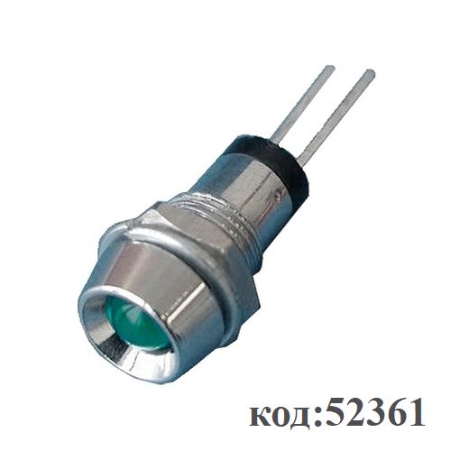 Светодиод в корпусе-на блок, под М6, 3мм, зеленый (LA03W/G) Светодиод в корпусе-на блок, под М6, 3мм, зеленый (LA03W/G)