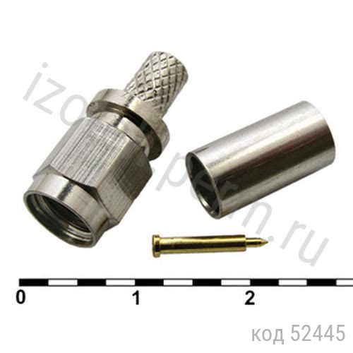 SMA коннектор под RG-58 (обжимной) (SMA-C58P) (SMA-7801A) (GSA-1101A) SMA коннектор под RG-58 (обжимной) (SMA-C58P) (SMA-7801A) (GSA-1101A)