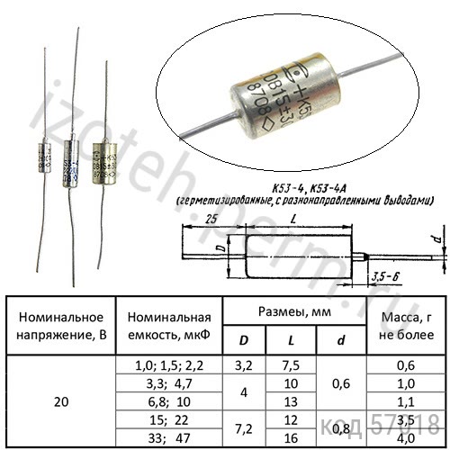 К53-4-20В-15 мкф-30% К53-4-20В-15 мкф-30%