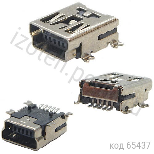  miniUSB ()  , 5 . (MUBRS1-05S) (USB/M-1J) smd 