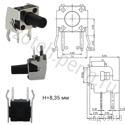 SWT-3 (TS-A4PV-130) Кнопка SWT-3 (TS-A4PV-130) Кнопка