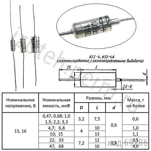 К53-4-15В-1 мкф-20% К53-4-15В-1 мкф-20%