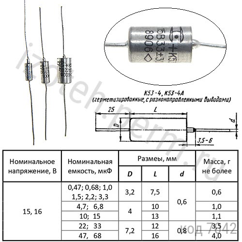 К53-4-15В-33 мкф -30% К53-4-15В-33 мкф -30%