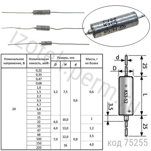 К53-52-20В-47 мкф-10% К53-52-20В-47 мкф-10%