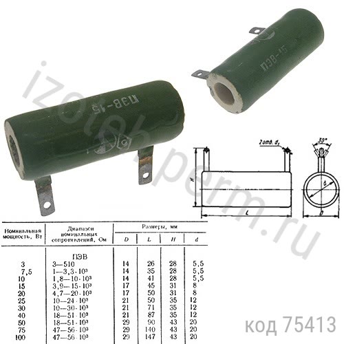 ПЭВ-15-1,8 КОМ-10% ПЭВ-15-1,8 КОМ-10%
