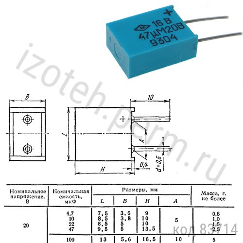 К53-16В-20В-47 мкф+20% К53-16В-20В-47 мкф+20%