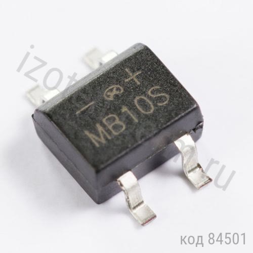 MB10S     ( 0,8A, 1000V) SMD