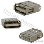 Разъем USB (м) на кабель, тип А (пайка) (USBA-FA)