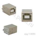 Разъем USB (м) на плату, тип В (USBB-1J-F)