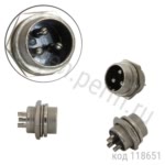 Разъем 3 конт. (п) на блок (GX16 16M-3B)