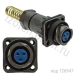 FQ14-3ZPK-8 (блочная розетка с прямым кожухом)