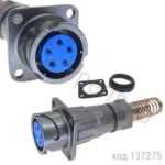 FQ18-5ZPK-8 (блочная розетка с прямым кожухом)