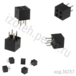 Разъем 2х 2 (м) для пайки на плату 2мм (PBD-04N) (PBD2-4)