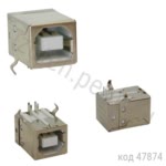 Разъем USB (м) на плату, тип В (USBB-1J) (USBB-1F)
