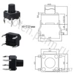 SWT-6 (TS-A3PS-130)(L-KLS7-TS6601-7.0-180) Кнопка