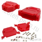 Корпус разъема 25 pin (DP-25C-R) красный