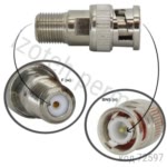 Переходник BNC (п) - F (м) (BNCP/FJ) (BNC-7050) (GB-147)