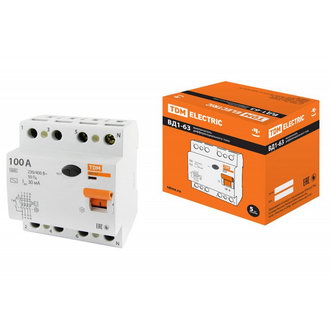 ВД1-63 4Р 100А 30мА 2022 г.