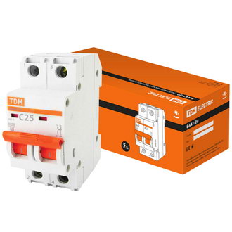 ВА47-29 2Р 25А 4.5кА х-ка С 2022 г.