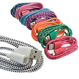 USB to iPhone5 round braid 1m  2016 �.