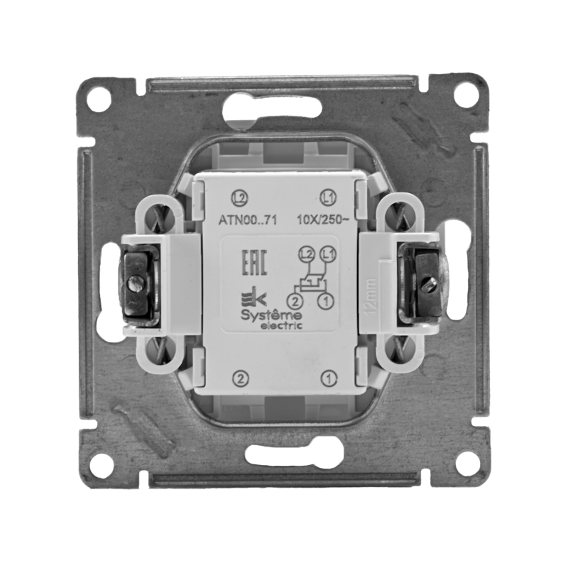 Переключатель перекрестный 1-кл. СП AtlasDesign 10А IP20 (сх. 7) 10AX механизм бел. SE ATN000171