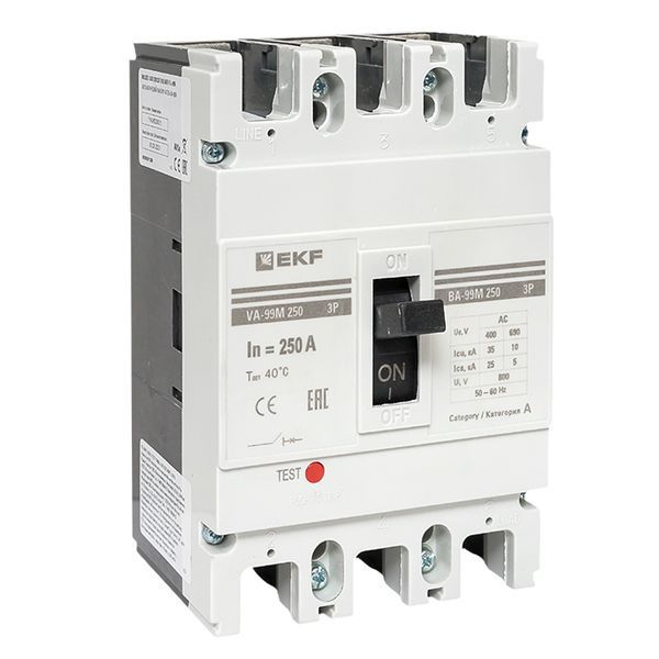 Выключатель автоматический 3п 250/160А 35кА ВА-99М PROxima mccb99-250-160m